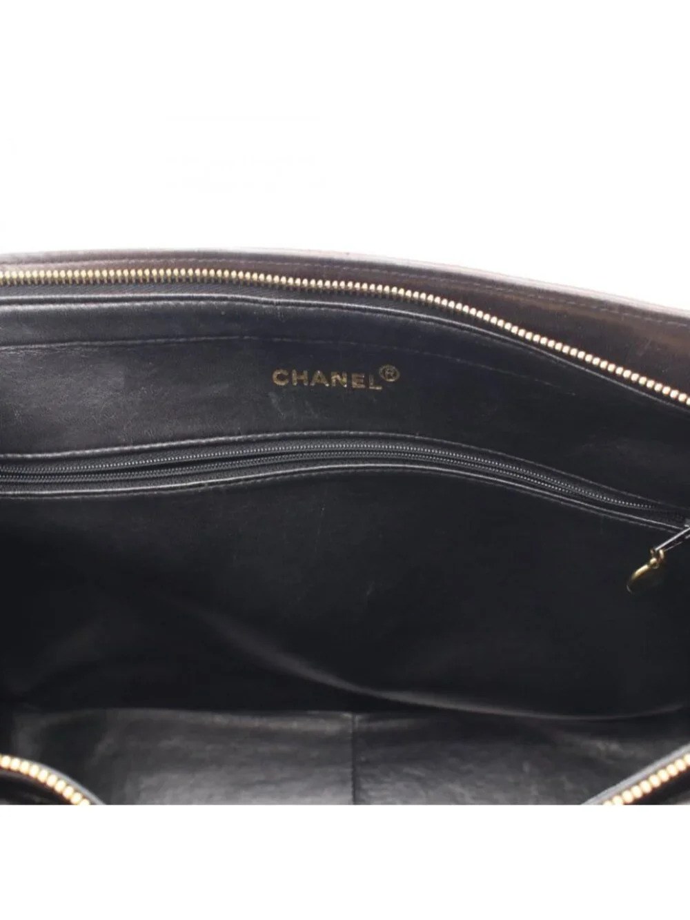 Chanel Shoulder Bag Quilted Black Lambskin